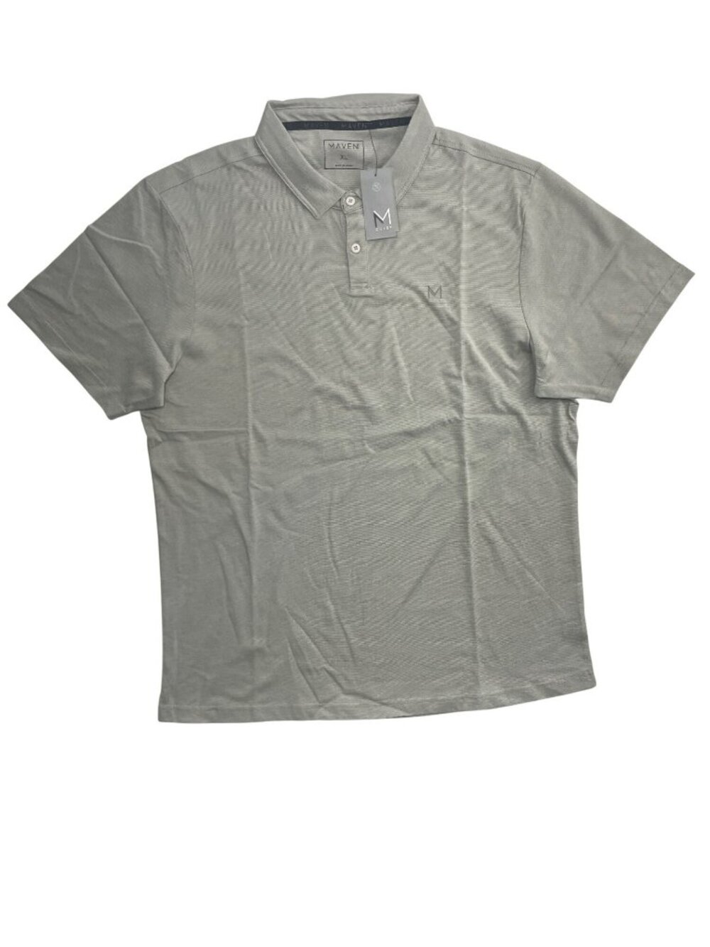 Maven Essential Quick Dry Performance Polo Shirt Golf Athletic Gray Men's Sz XL